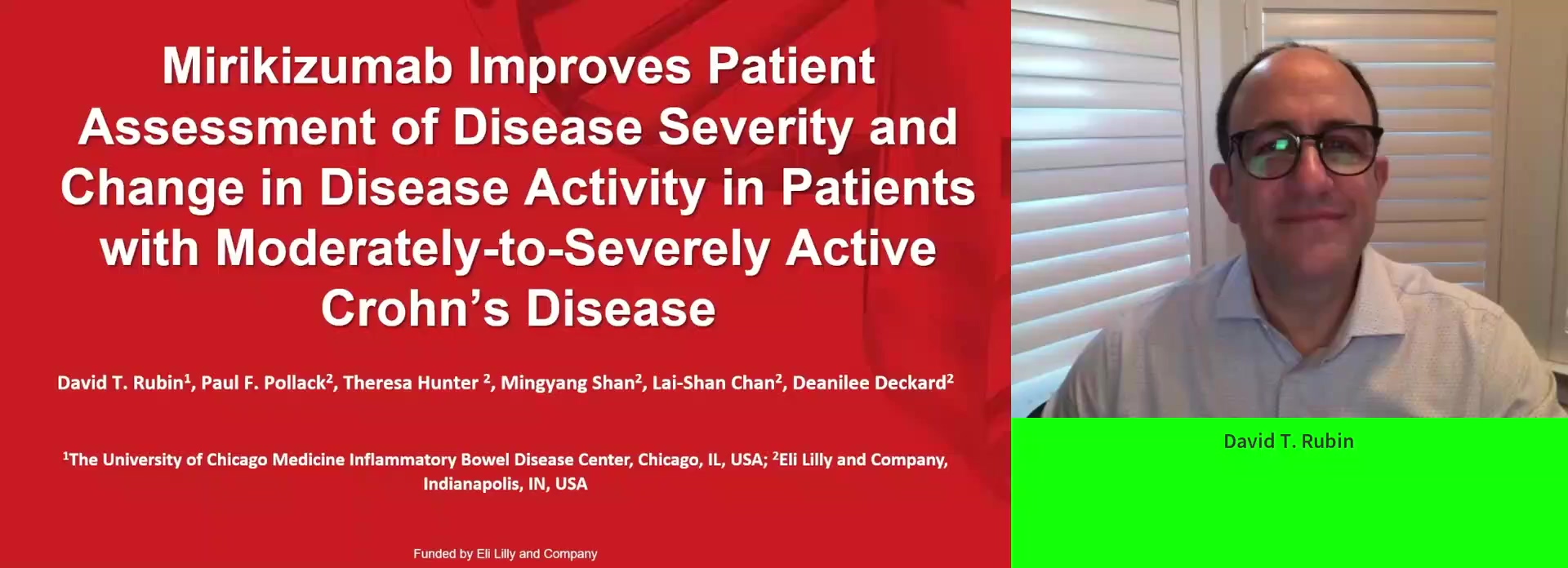 MIRIKIZUMAB IMPROVES PATIENT ASSESSMENT OF DISEASE SEVERITY AND CHANGE IN DISEASE ACTIVITY IN PATIENTS WITH MODERATELY TO SEVERELY ACTIVE CROHN’S DISEASE