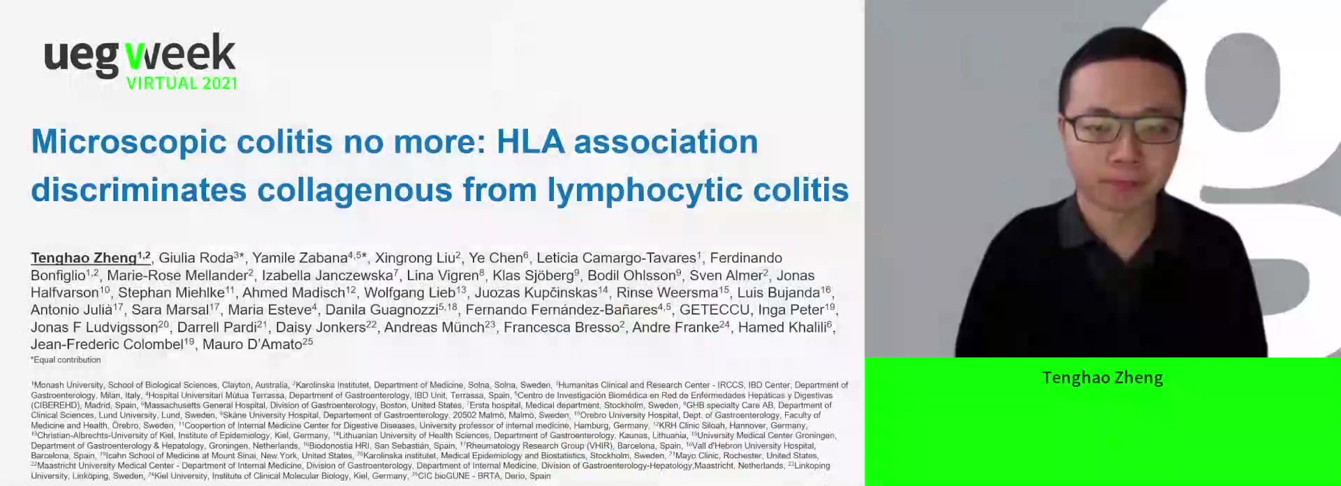 MICROSCOPIC COLITIS NO MORE: HLA ASSOCIATION DISCRIMINATES COLLAGENOUS FROM LYMPHOCYTIC COLITIS