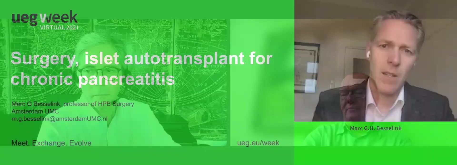 Surgery, islet autotransplant for chronic pancreatitis