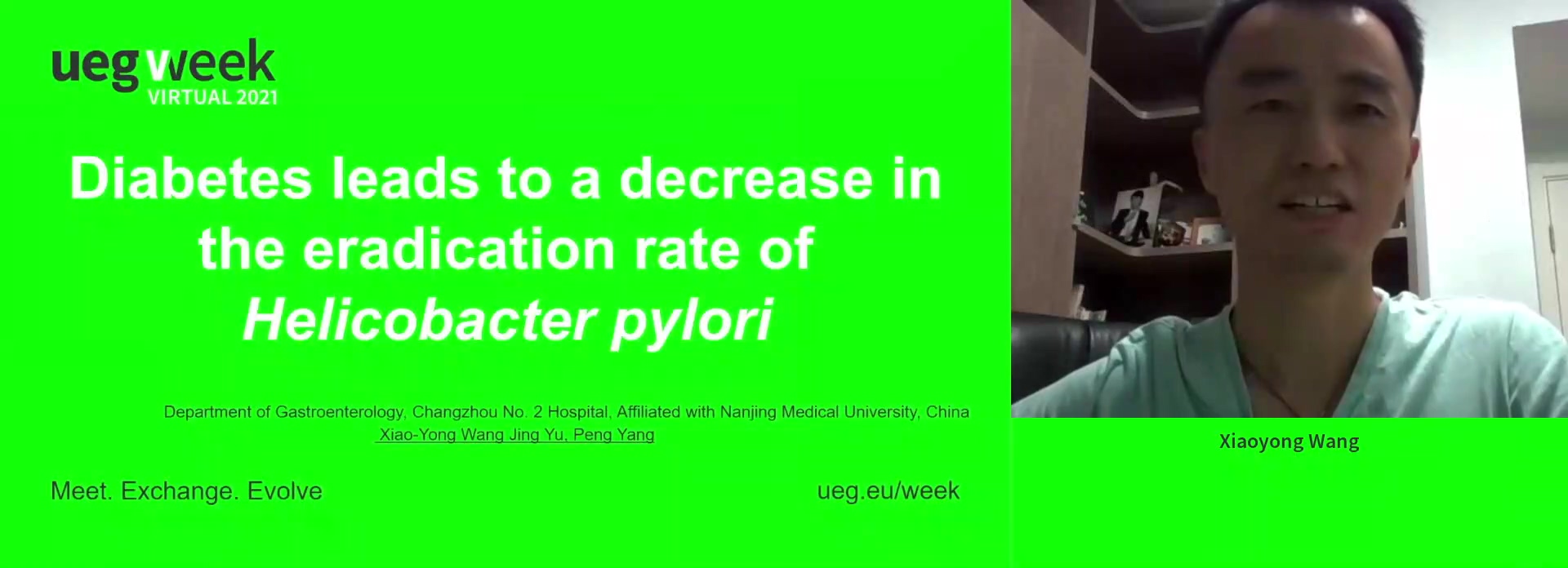 DIABETES LEADS TO A DECREASE IN THE ERADICATION RATE OF HELICOBACTER PYLORI