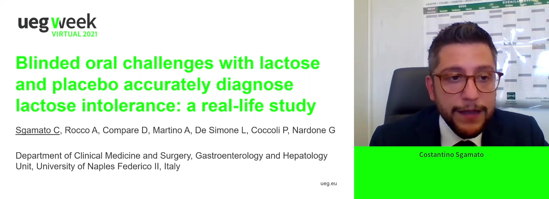 BLINDED ORAL CHALLENGES WITH LACTOSE AND PLACEBO ACCURATELY DIAGNOSE LACTOSE INTOLERANCE: A REAL-LIFE STUDY