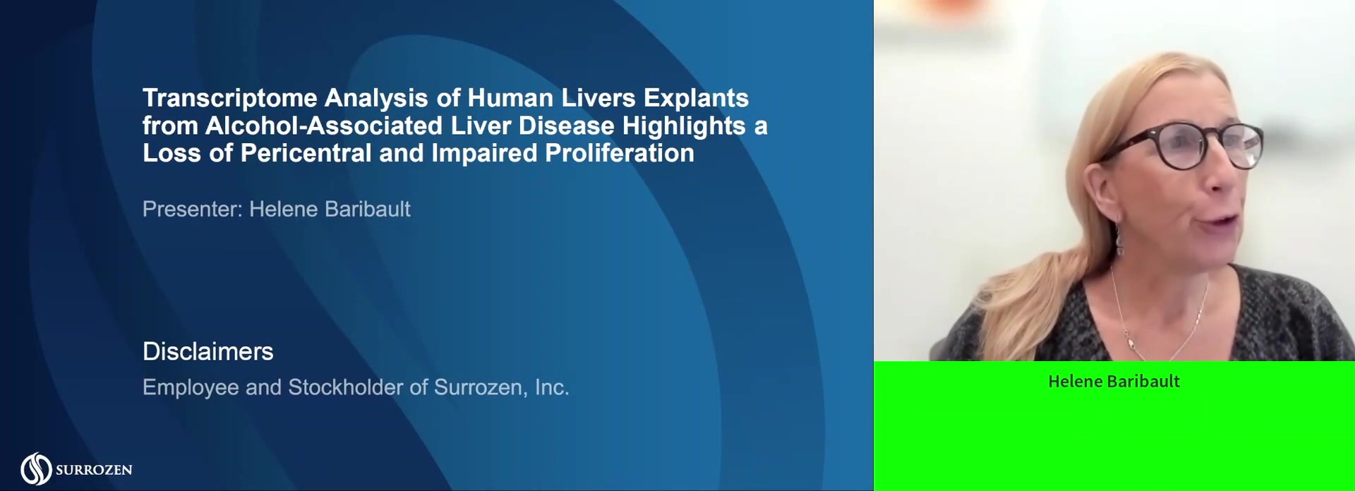 TRANSCRIPTOME ANALYSIS OF HUMAN LIVERS EXPLANTS FROM ALCOHOL-ASSOCIATED LIVER DISEASES HIGHLIGHTS A LOSS OF PERICENTRAL AND PROLIFERATION GENE EXPRESSION