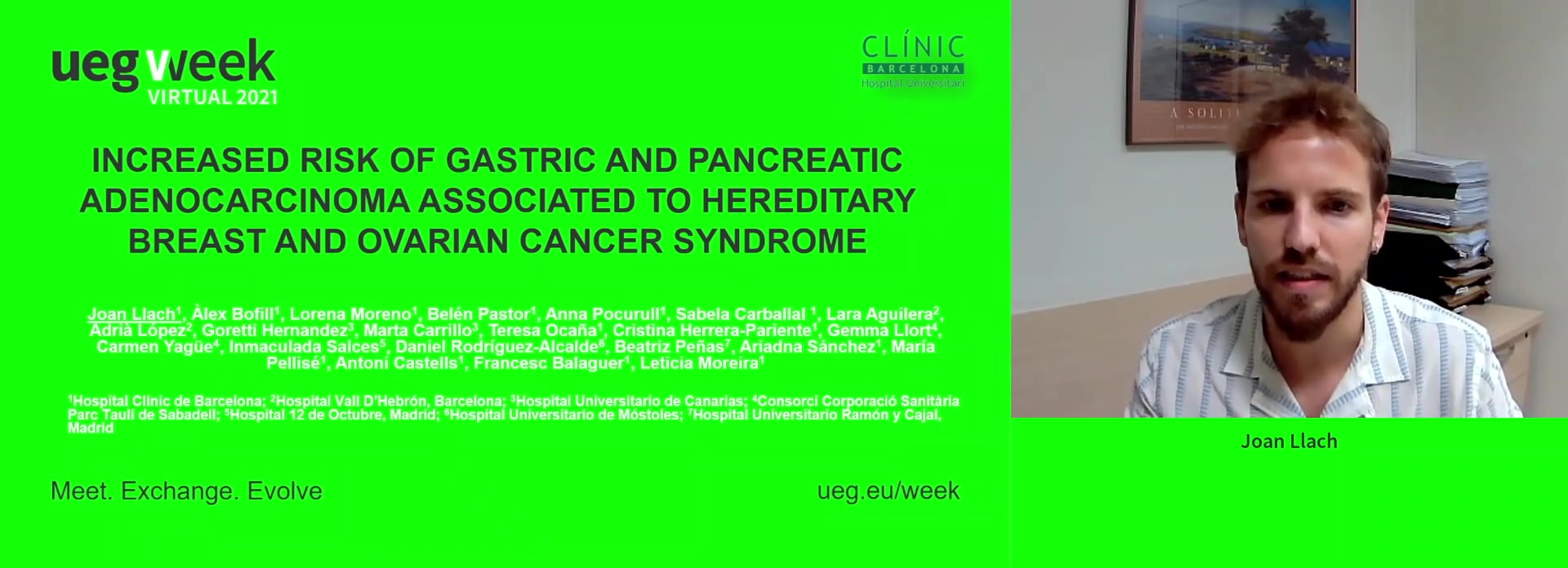 INCREASED RISK OF GASTRIC AND PANCREATIC ADENOCARCINOMA ASSOCIATED TO HEREDITARY BREAST AND OVARIAN CANCER SYNDROME