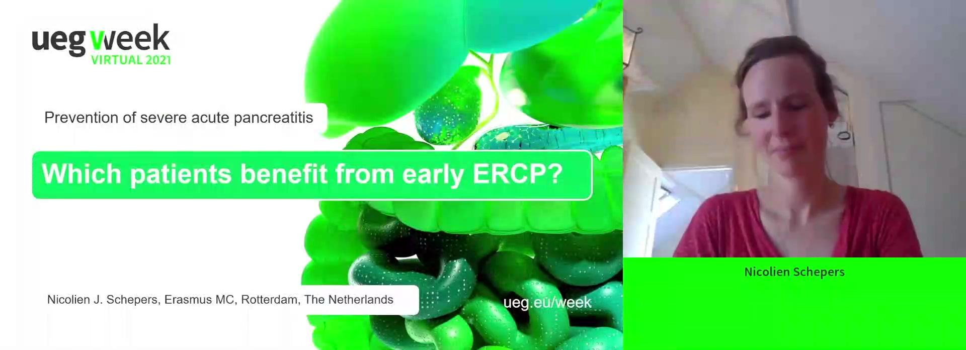 Which patients benefit from early ERCP?