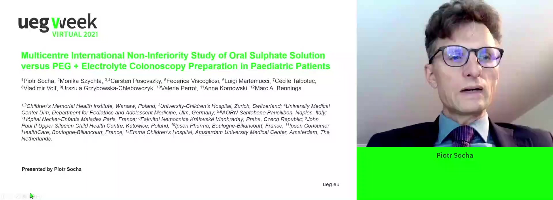 MULTICENTRE INTERNATIONAL NON-INFERIORITY PHASE III STUDY OF ORAL SULPHATE SOLUTION (OSS) VERSUS POLYETHYLENE GLYCOL (PEG)+ ELECTROLYTE COLONOSCOPY PREPARATION IN PAEDIATRIC PATIENTS