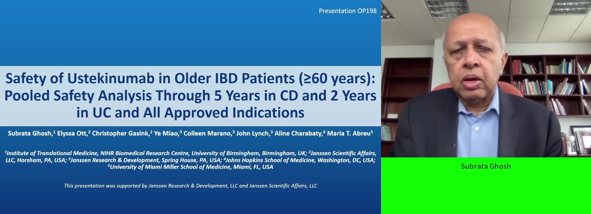 SAFETY OF USTEKINUMAB IN OLDER IBD PATIENTS (>=60 YEARS): POOLED SAFETY ANALYSIS THROUGH 5 YEARS IN CD AND 2 YEARS IN UC AND ALL APPROVED INDICATIONS