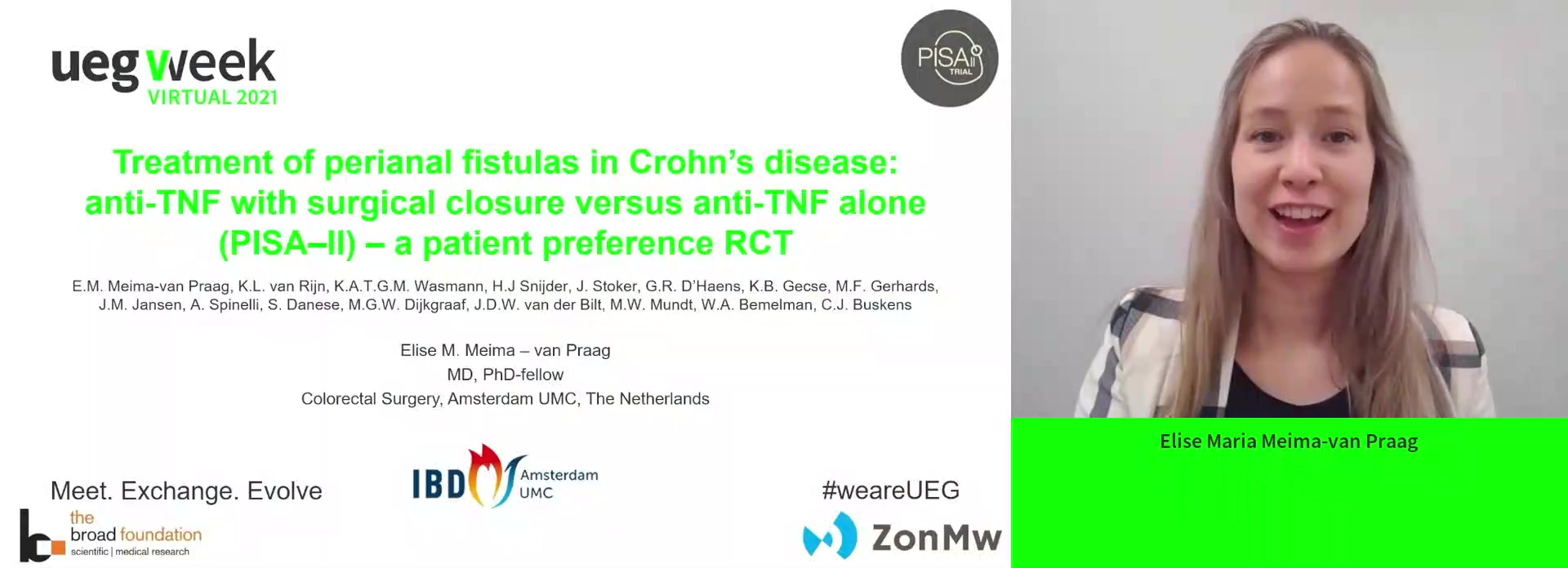 TREATMENT OF PERIANAL FISTULAS IN CROHN’S DISEASE: ANTI-TNF WITH SURGICAL CLOSURE VERSUS ANTI-TNF ALONE (PISA-II) - A PATIENT PREFERENCE RCT