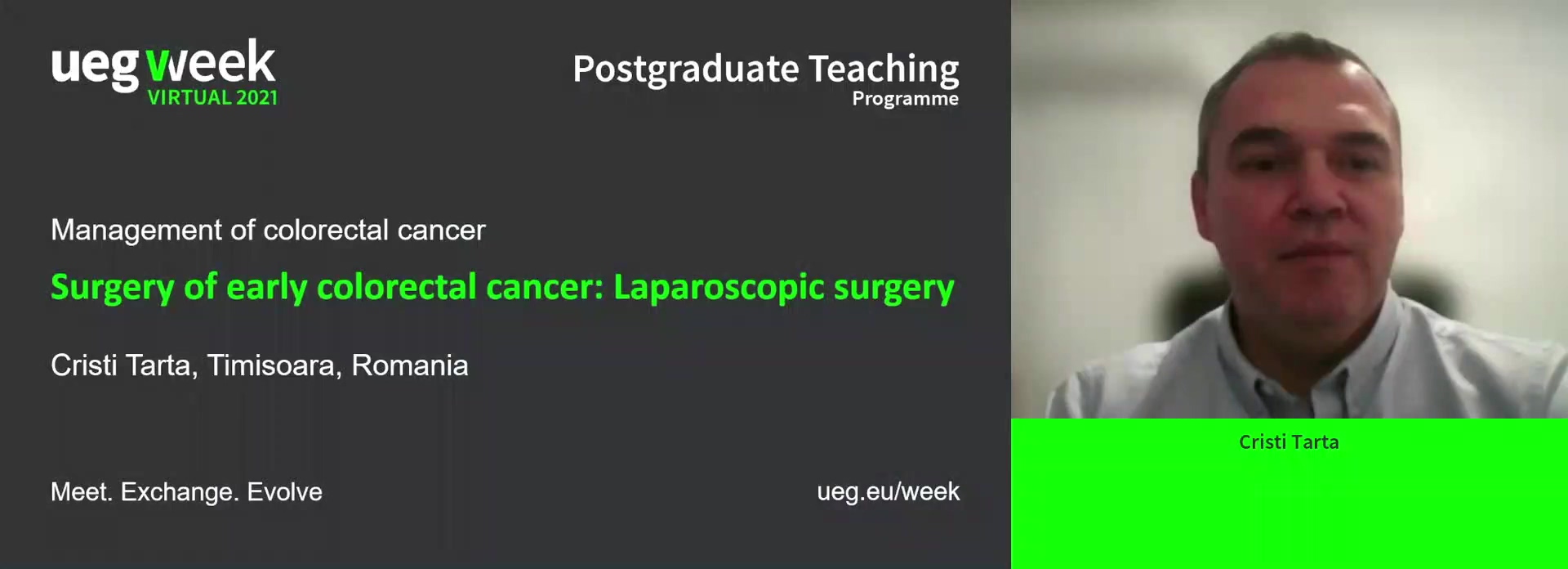 Surgery of early colorectal cancer: Laprascopic surgery